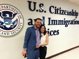 Pure happiness with rays of hope beaming down on this matrimony. Our office was retained by Mr. Garcia and his wife to assist with the process and preparation any interview would have. When the interview day came, as expected both seemed anxious but were not intimidated by the officers. Instead relied on experienced attorney, Mr. Binder to prepare them for a successful outcome of the interview.  