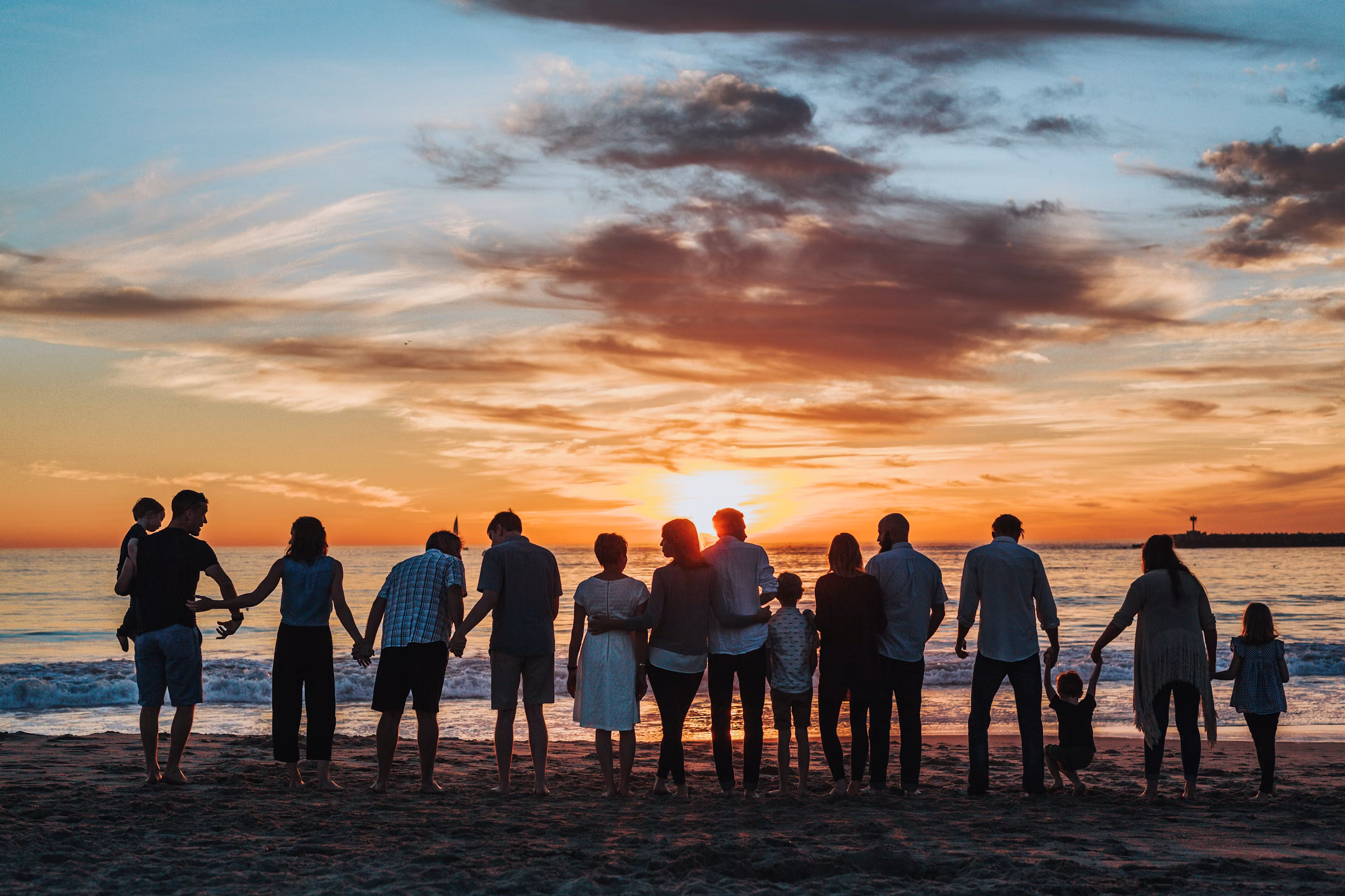 Family spending time together outdoors