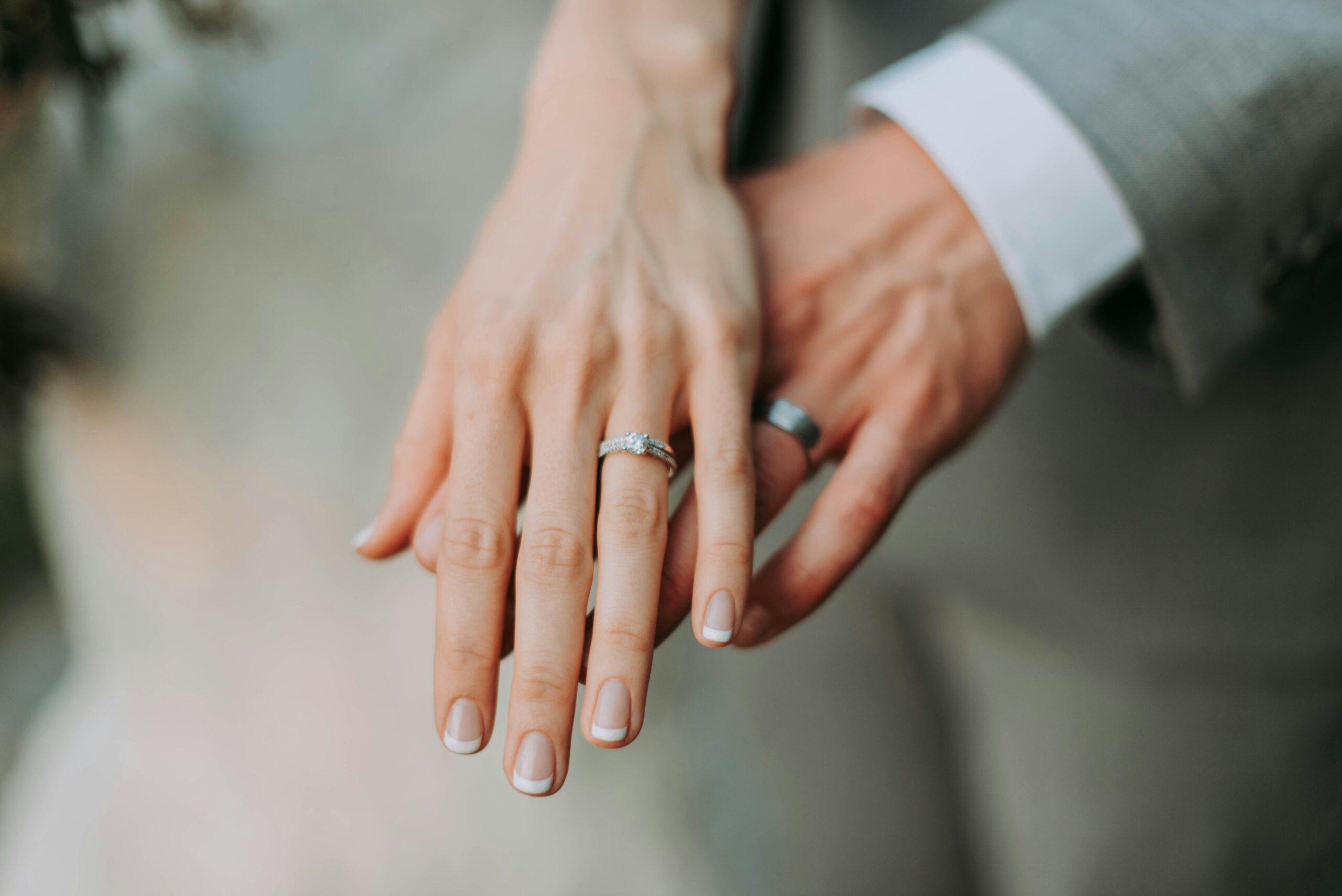 Engaged couple spending time together